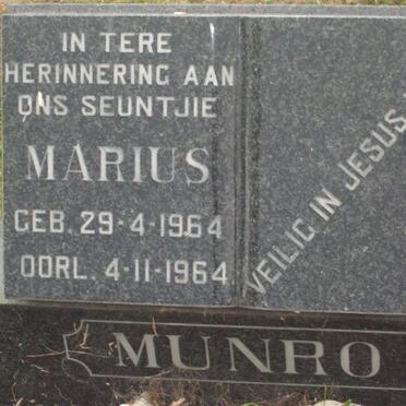 MUNRO Marius 1964-1964