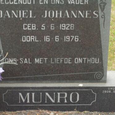 MUNRO Daniel Johannes 1928-1976