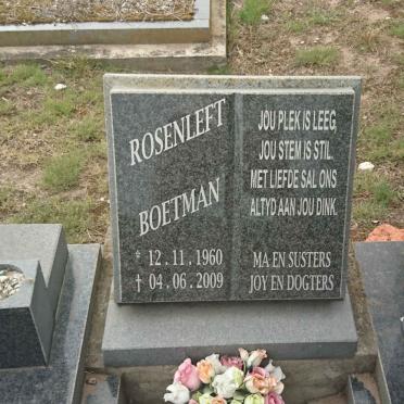 ROSENLEFT Fritz 1926-2006 &amp; Ansie 1932-2013 :: ROSENLEFT Boetman 1960-2009 :: ROSENLEFT Johan 1965-1989