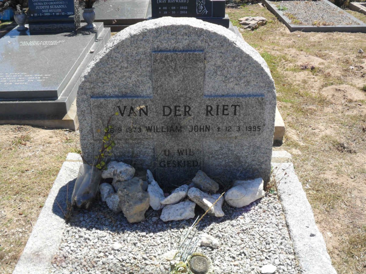 RIET William John, van der 1973-1995