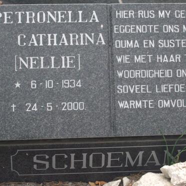 SCHOEMAN Petronella Catharina 1934-2000