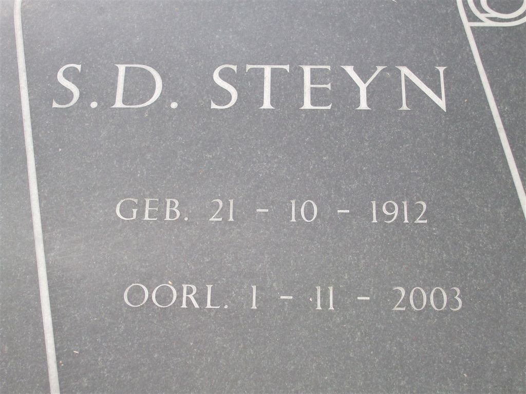 STEYN S.D. 1912-2003