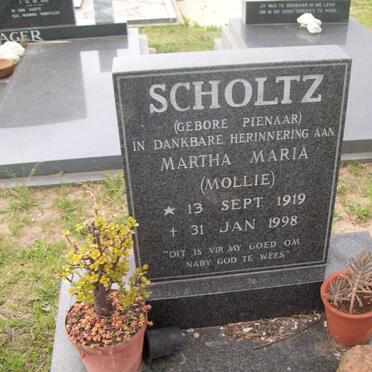 SCHOLTZ Martha Maria nee PIENAAR 1919-1998