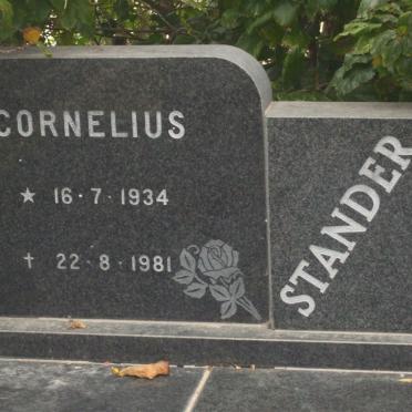 STANDER Cornelius 1934-1981