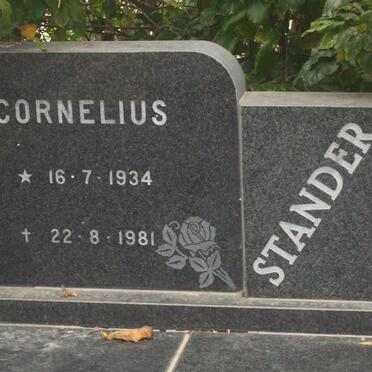 STANDER Cornelius 1934-1981
