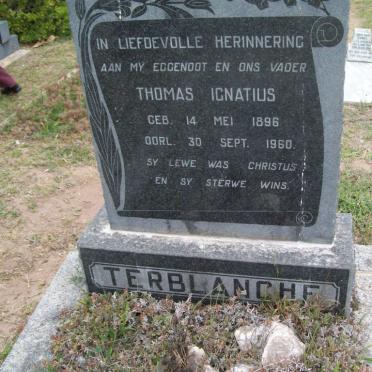 TERBLANCHE Thomas Ignatius 1896-1960