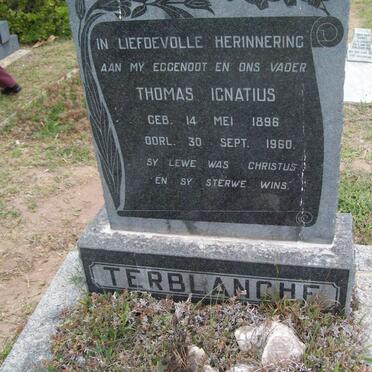 TERBLANCHE Thomas Ignatius 1896-1960