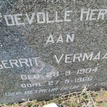 VERMAAK Gerrit 1904-1966