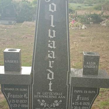 WOLVAARDT Frans 1928-1999 &amp; Fransie C. 1932-1994