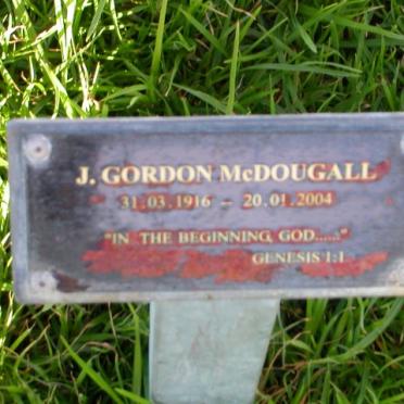 McDOUGALL J. Gordon 1916-2004