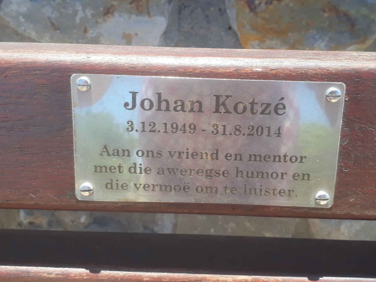 KOTZE Johan 1949-2014