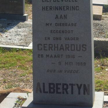 ALBERTYN Gerhardus 1916-1969