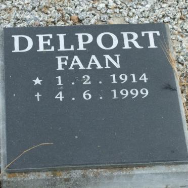 DELPORT Faan 1914-1999