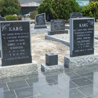 KARG Carel v.d. M. 1908-1979 &amp; Anna Debora REYNEKE 1909-1997