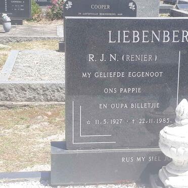 LIEBENBERG R.J.N. 1927-1985 &amp; A.J. 1928-2016 