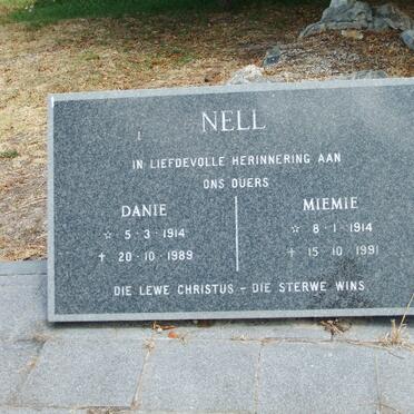 NELL Danie 1914-1989 &amp; Miemie 1914-1991