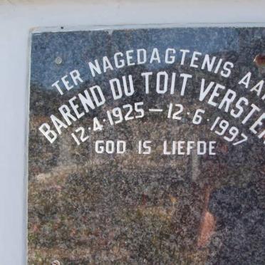 VERSTER Barend du Toit 1925-1997