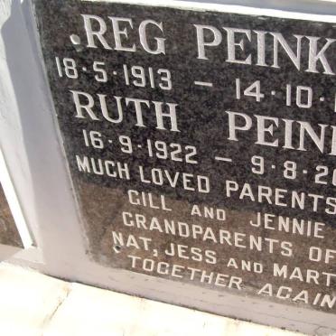 PEINKE Reg 1913-1999 &amp; Ruth 1922-2001