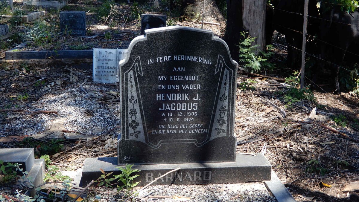 BARNARD Hendrik J. Jacobus 1906-1974