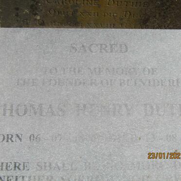 DUTHIE Thomas Henry 1806-1857