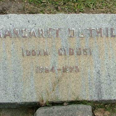 DUTHIE Margaret nee GIBBS 1864-1923