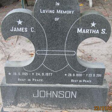 JOHNSON James C. 1921-1977 &amp; Martha S. 1930-2011