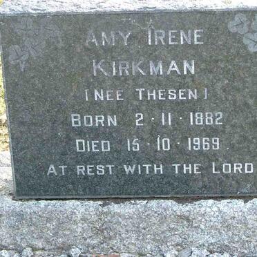 KIRKMAN Amy Irene nee THESEN 1882-1969