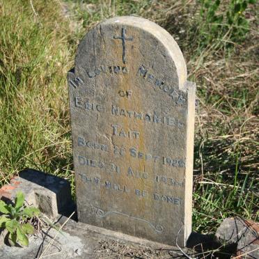 TAIT Eric Nathaniel 1928-1930
