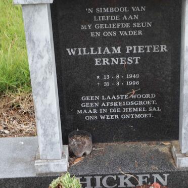 HICKEN William Pieter Ernest 1949-1996