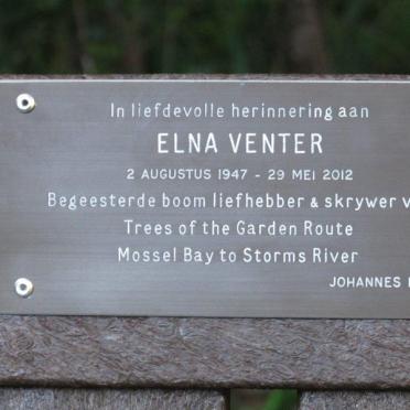VENTER Elna 1947-2012