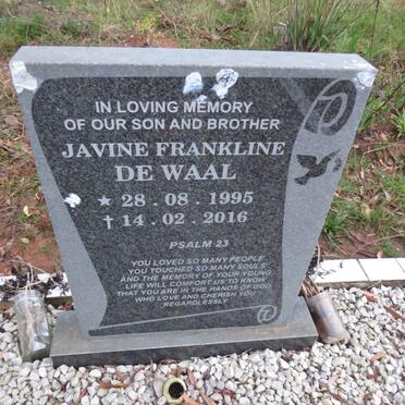 WAAL Javine Frankline, de 1995-2016