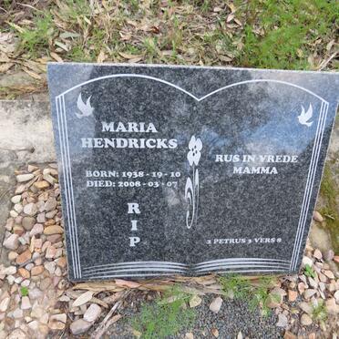 HENDRICKS Maria 1938-2008
