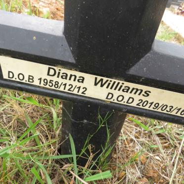 WILLIAMS Diana 1958-2019