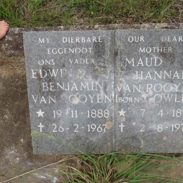 ROOYEN Edwin Benjamin, van 1888-1967 & Maud Hannah COWLEY 1893-1975