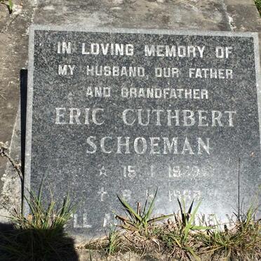 SCHOEMAN May Isabella Alice nee TAIT 1902-1942 :: SCHOEMAN Eric Cuthbert 1939-1998