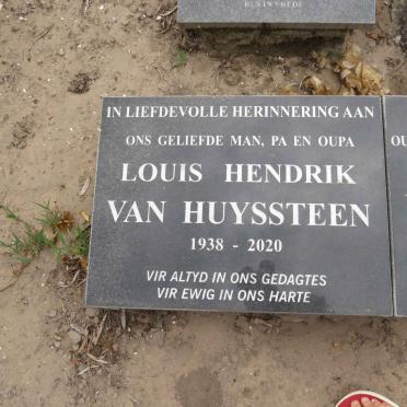 HUYSSTEEN Louis Hendrik, van 1938-2020