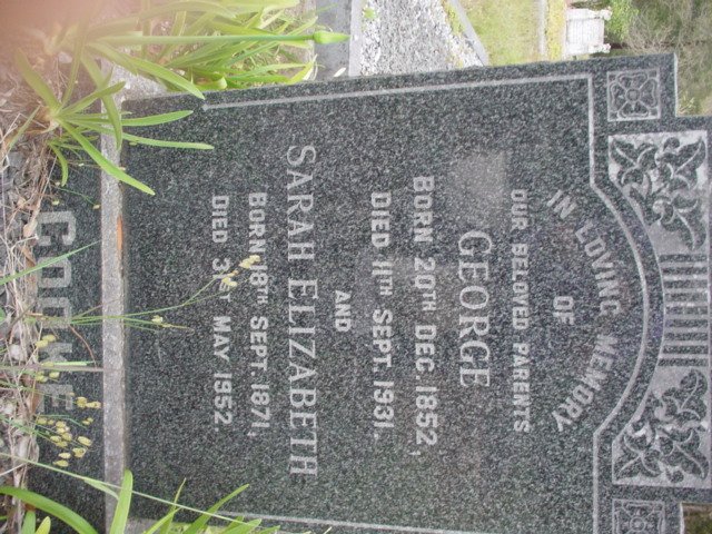 COOKE George 1852-1931 & Sarah Elizabeth 1871-1952