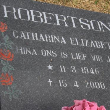 ROBERTSON Catharina Elizabeth 1946-2000