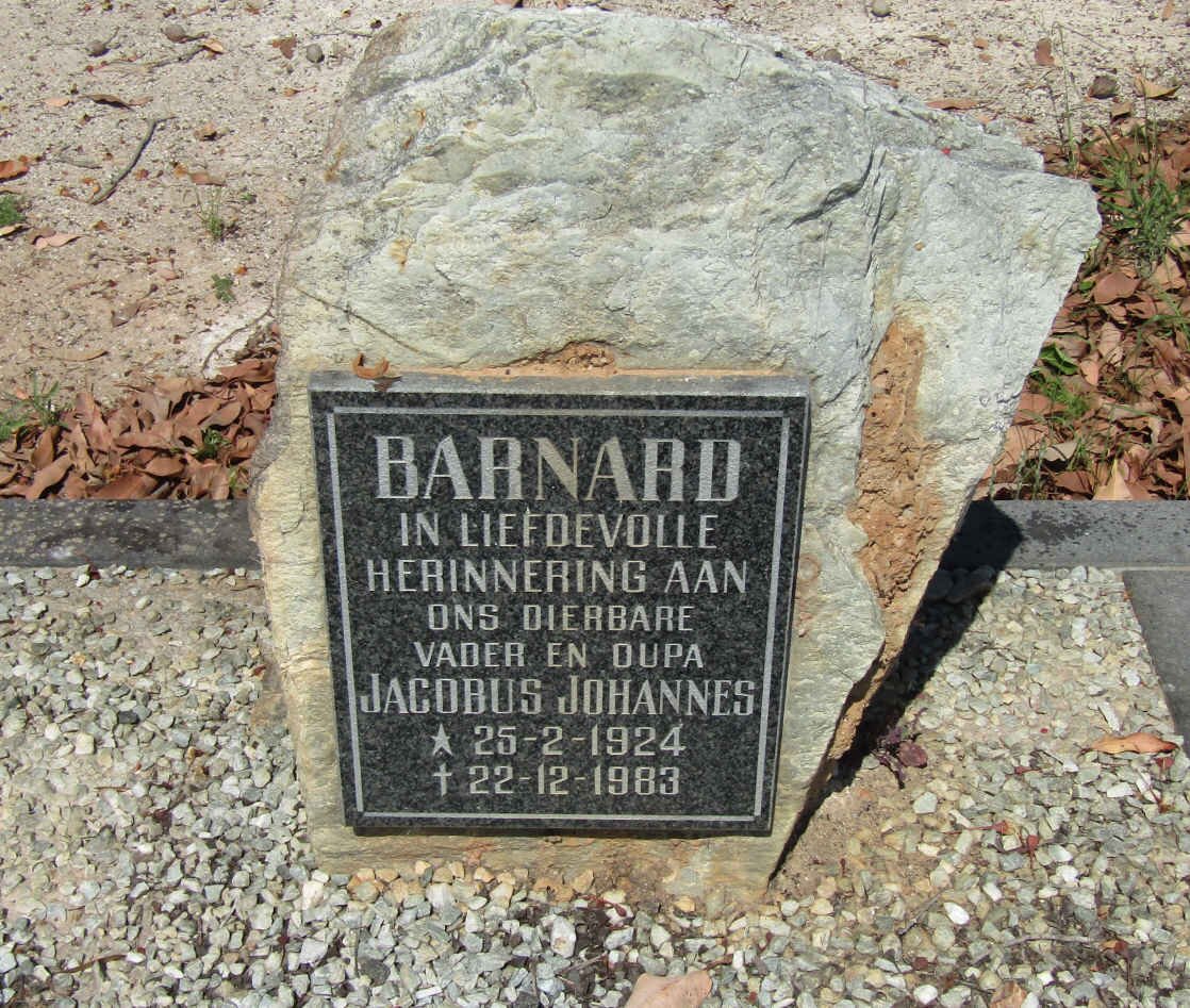 BARNARD Jacobus Johannes 1924-1983