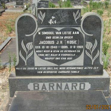 BARNARD Jacobus J.H. 1948-1969