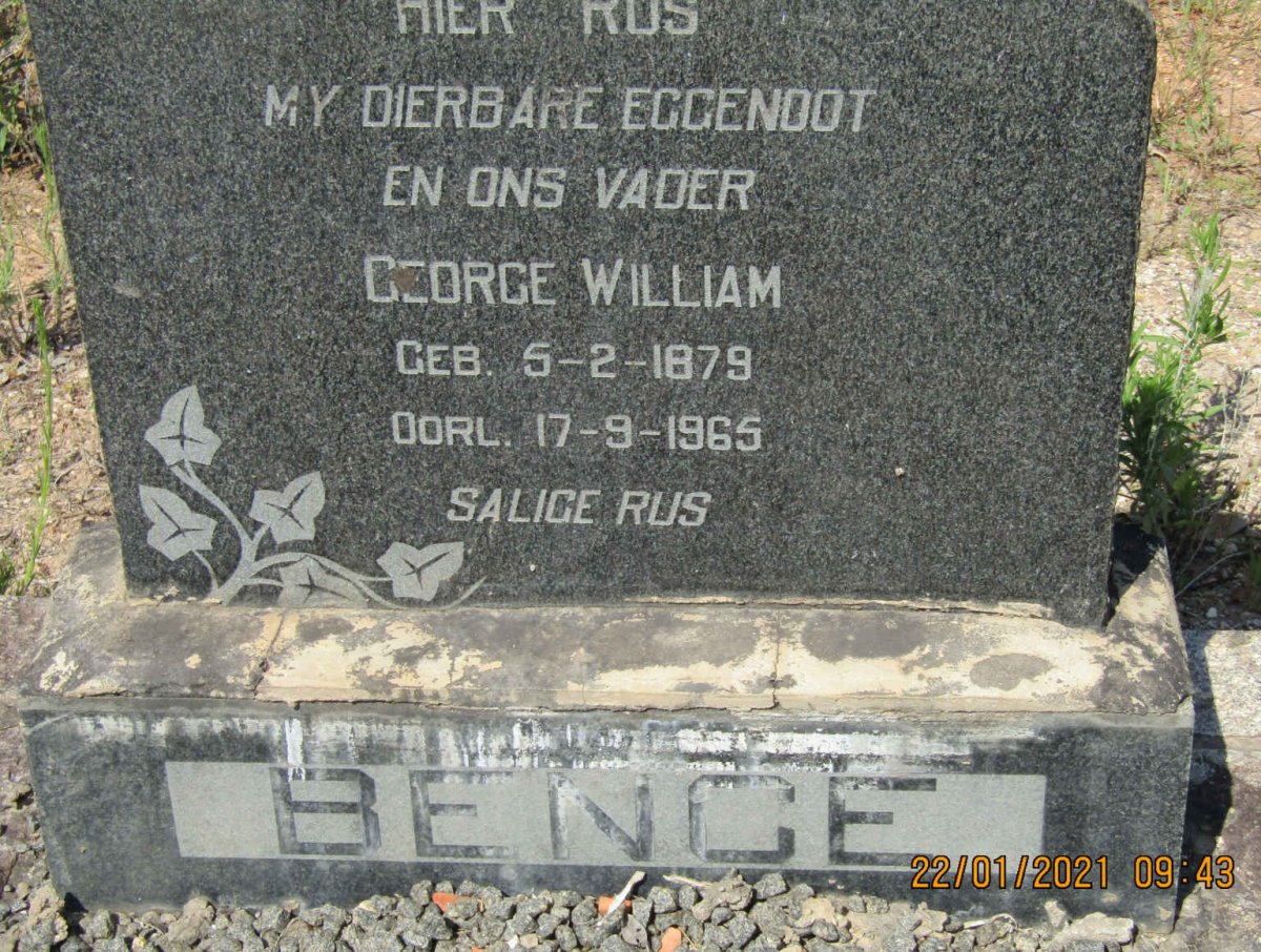 BENCE George William 1879-1965