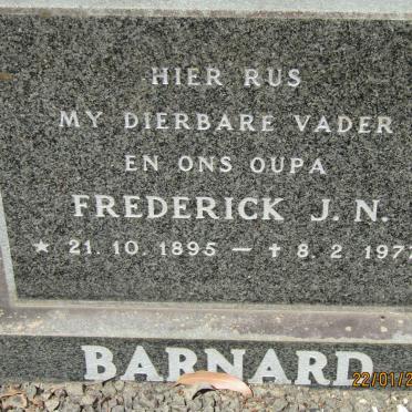 BARNARD Frederick J.N. 1895-1977