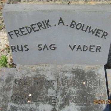 BOUWER Frederik A. 1881-1966