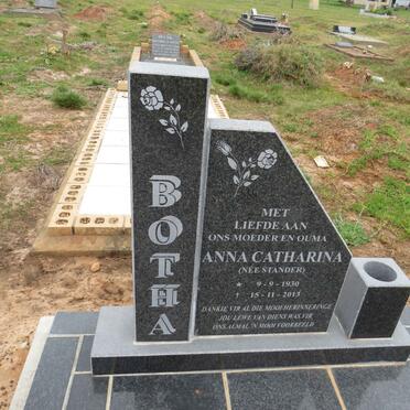 BOTHA Anna Catharina nee STANDER 1930-2013