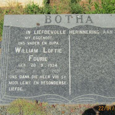 BOTHA William Loftie Fourie 1934-2001
