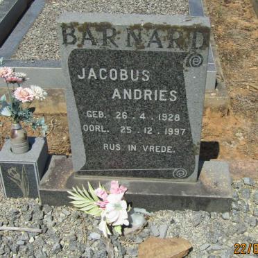 BARNARD Jacobus Andries 1928-1997
