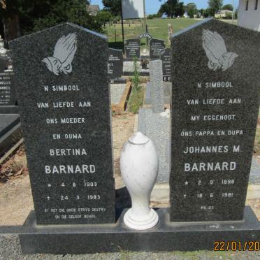 BARNARD Johannes M. 1898-1981 &amp; Bertina 1903-1983