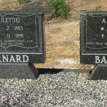 BARNARD A.P. 1908-1984 &amp; A.A. 1915-1991