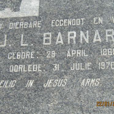 BARNARD J.L. 1869-1970