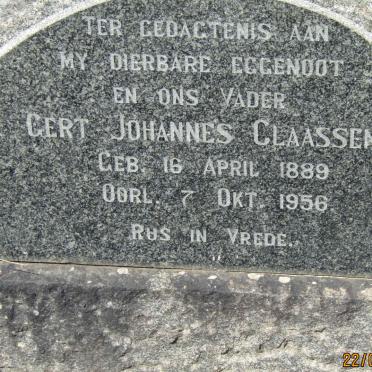CLAASSEN Gert Johannes 1889-1956